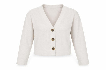 Womens UK Size S Pull & Bear Beige Cardigan Jumper