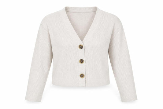 Womens UK Size S Pull & Bear Beige Cardigan Jumper