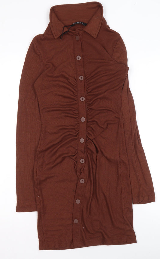 Womens UK Size 8 Stradivarius Shirt Dress