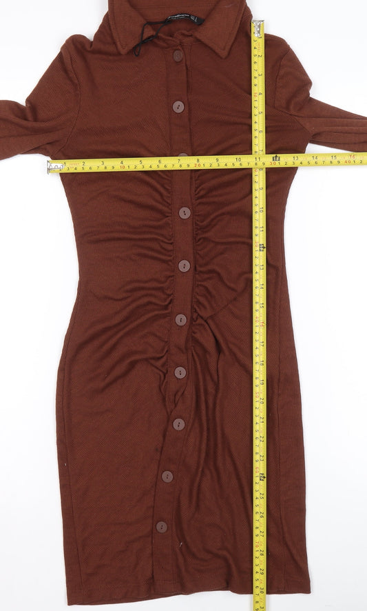 Womens UK Size 8 Stradivarius Shirt Dress