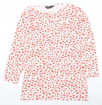 Womens UK Size 10 Marks and Spencer White Basic T-Shirt