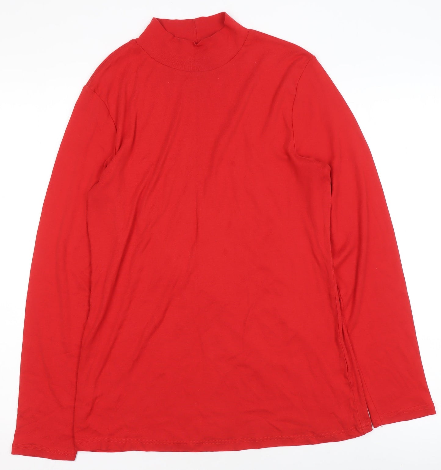 Womens UK Size 16 Dorothy Perkins Red Basic T-Shirt