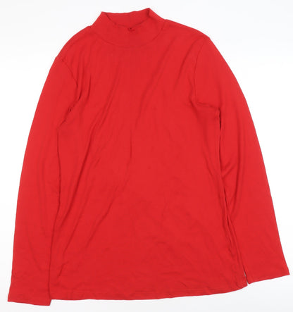 Womens UK Size 16 Dorothy Perkins Red Basic T-Shirt