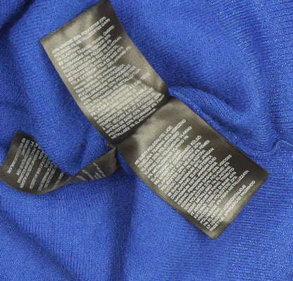 H&M Women's Blue Crew Neck Long Sleeve Pullover Jumper Size 12