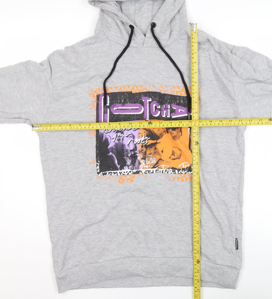 Womens UK Size M Gotcha Grey Pullover Hoodie