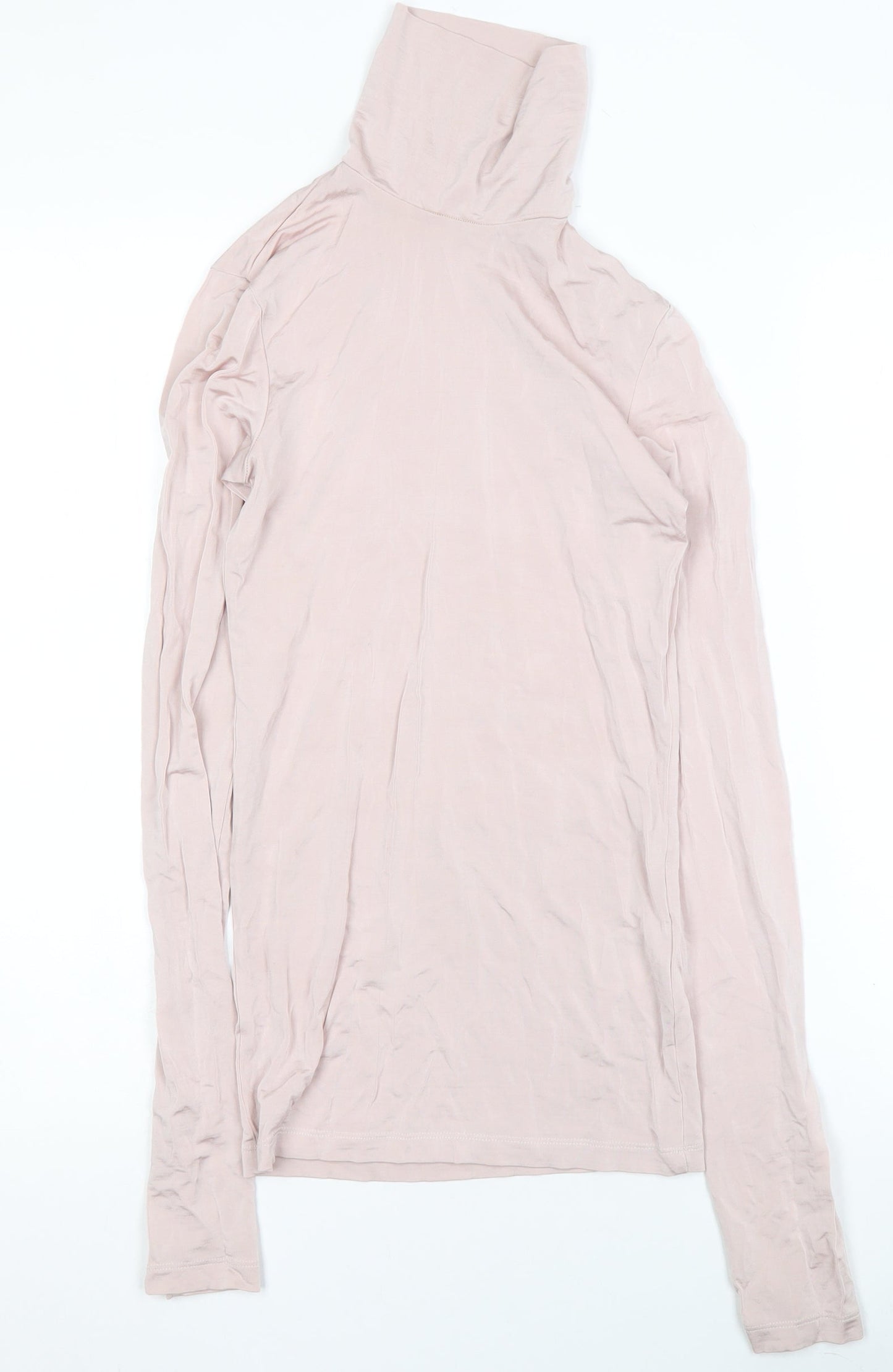 Womens UK Size 6 H&M Pink Basic T-Shirt