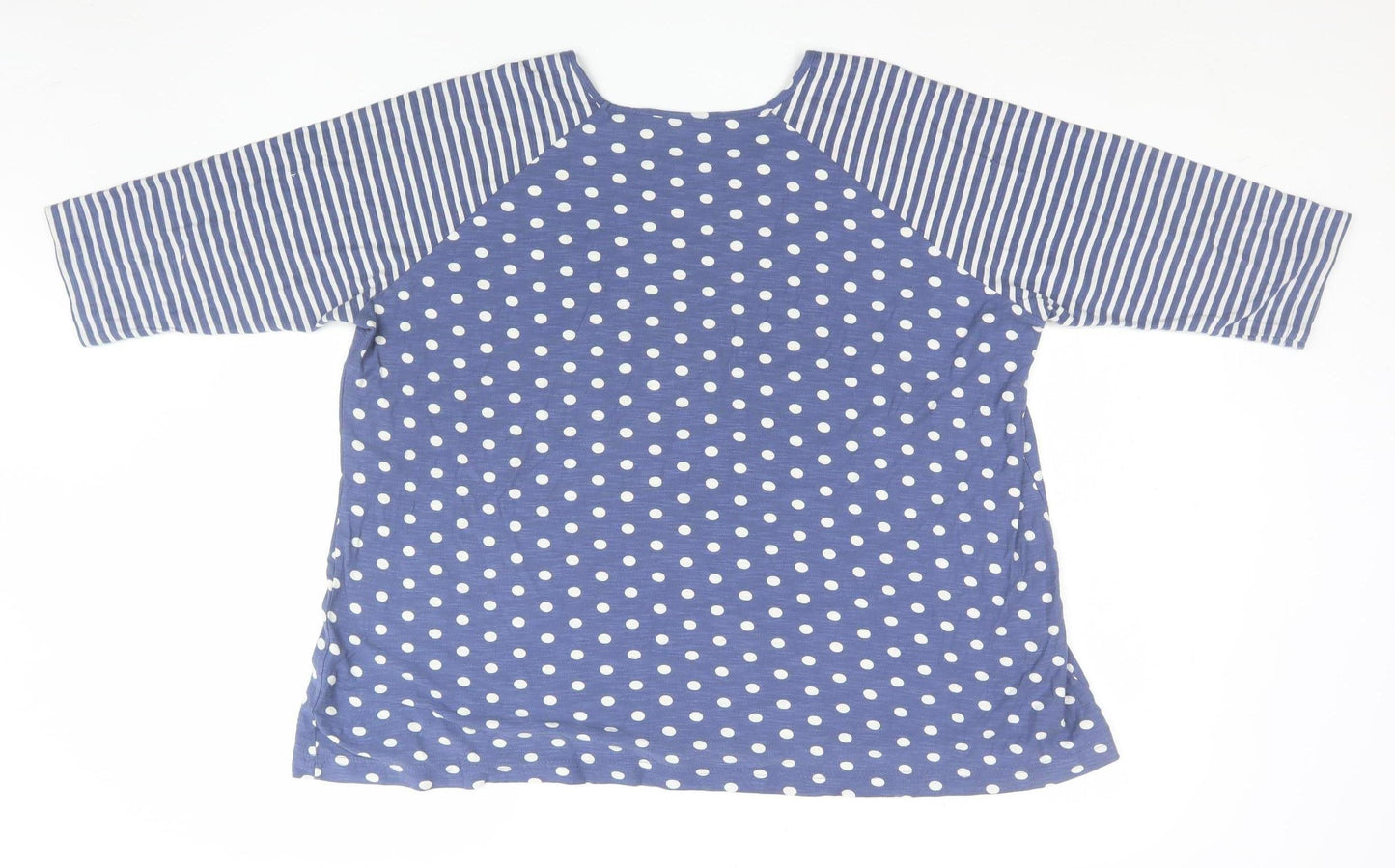 Womens UK Size S Capri Blue Basic T-Shirt