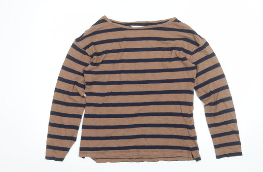 Womens UK Size XS Marks and Spencer Brown  T-Shirt