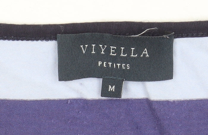 Womens UK Size M Viyella Multicoloured Basic T-Shirt