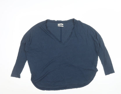 Womens UK Size XS Urban Outfitters Blue Basic T-Shirt