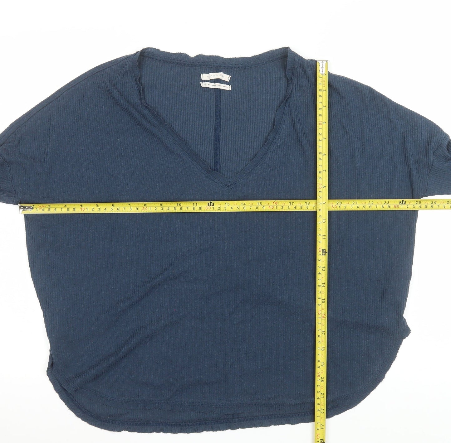 Womens UK Size XS Urban Outfitters Blue Basic T-Shirt