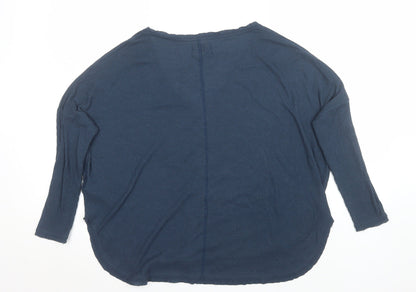Womens UK Size XS Urban Outfitters Blue Basic T-Shirt
