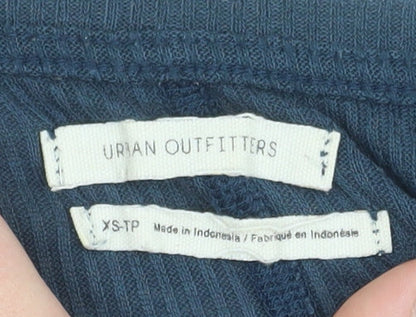 Womens UK Size XS Urban Outfitters Blue Basic T-Shirt