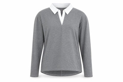 Womens UK Size M NESAA Grey Basic Button-Up