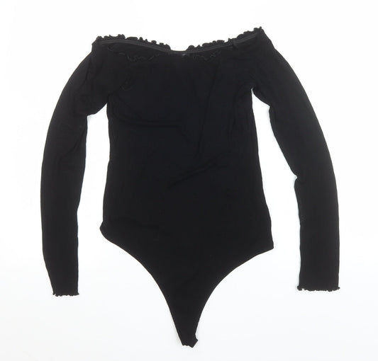 Womens UK Size 12 ASOS One-Piece Black Bodysuit