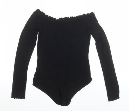 Womens UK Size 12 ASOS One-Piece Black Bodysuit