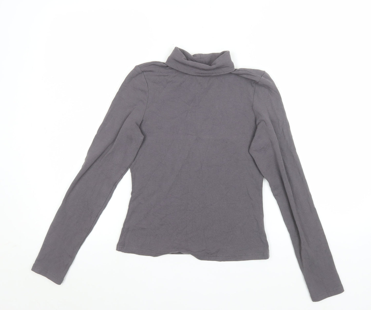 Womens UK Size S Cider Grey Basic T-Shirt