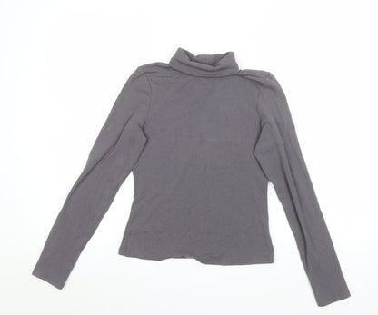 Womens UK Size S Cider Grey Basic T-Shirt