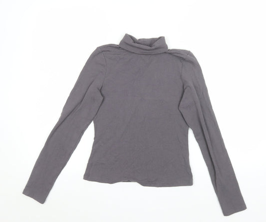 Womens UK Size S Cider Grey Basic T-Shirt