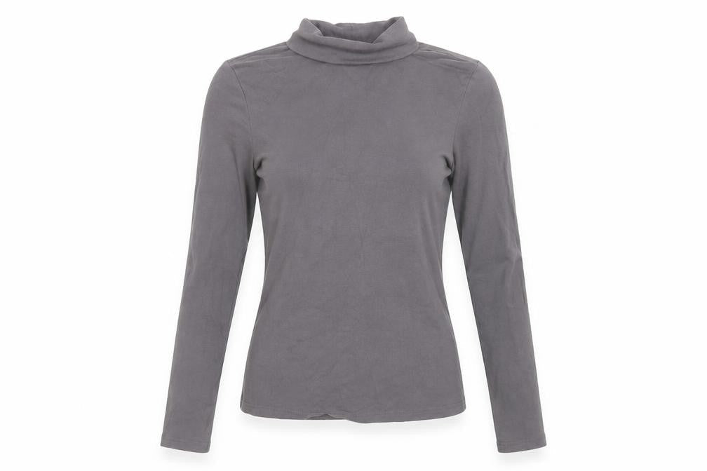 Womens UK Size S Cider Grey Basic T-Shirt