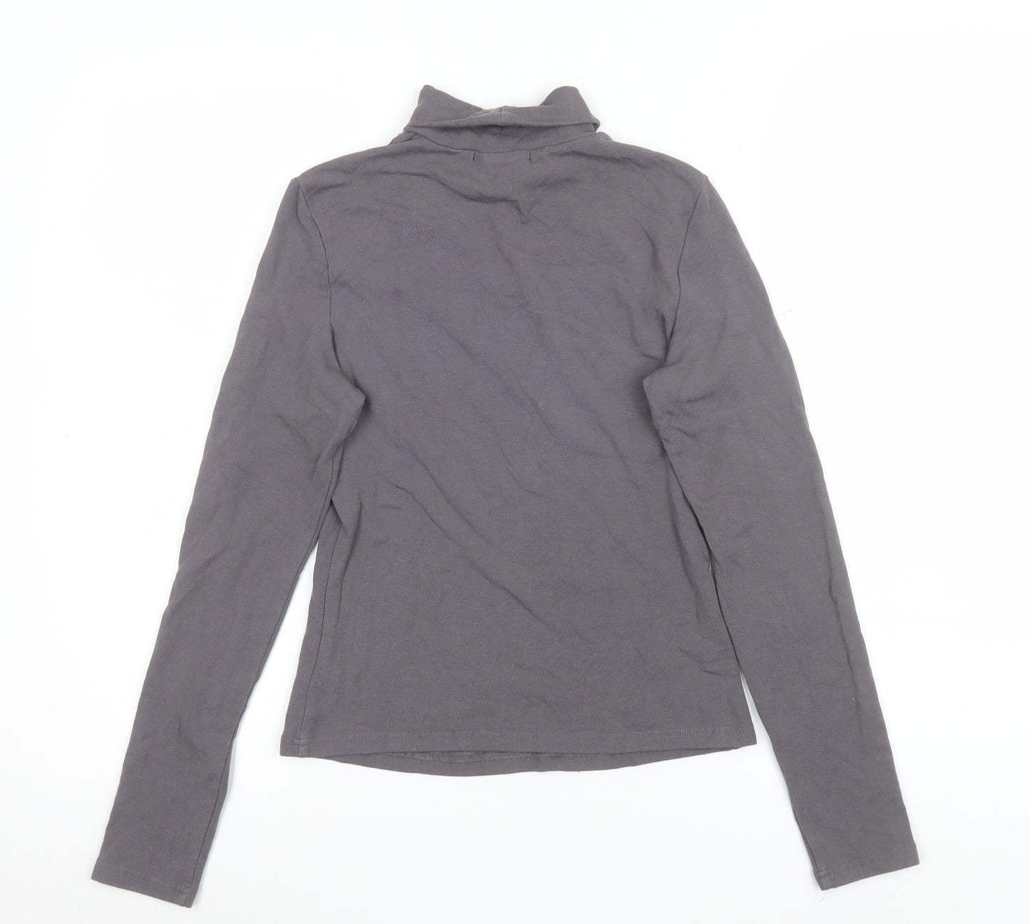 Womens UK Size S Cider Grey Basic T-Shirt