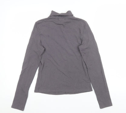 Womens UK Size S Cider Grey Basic T-Shirt