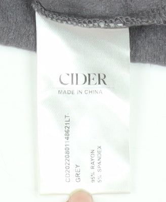 Womens UK Size S Cider Grey Basic T-Shirt