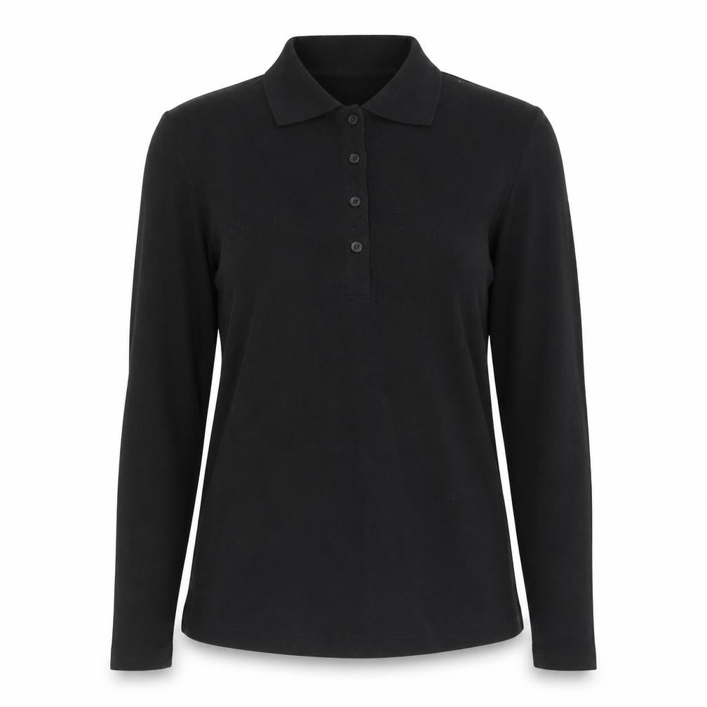Womens UK Size M B&C Collection Black Basic Polo