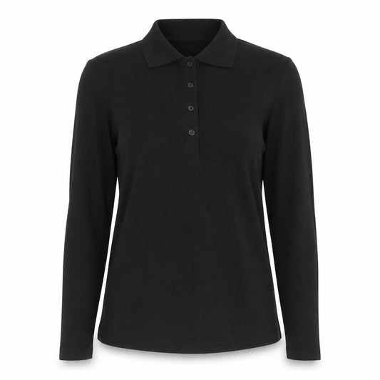 Womens UK Size M B&C Collection Black Basic Polo