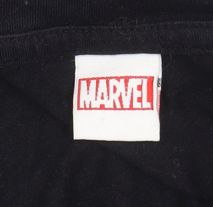 Marvel Spider-Man Black Long Sleeve Pyjama Top Mens Size L