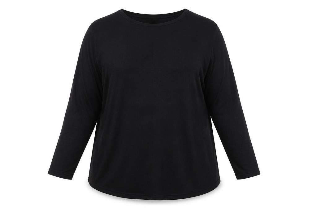 Womens UK Size 20 ASOS Black Basic T-Shirt