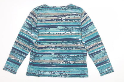 Womens UK Size M BM Casual Multicoloured Basic T-Shirt