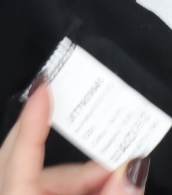 SHEIN Women's Black Size 8 Slim Fit V-Neck Wrap T-Shirt