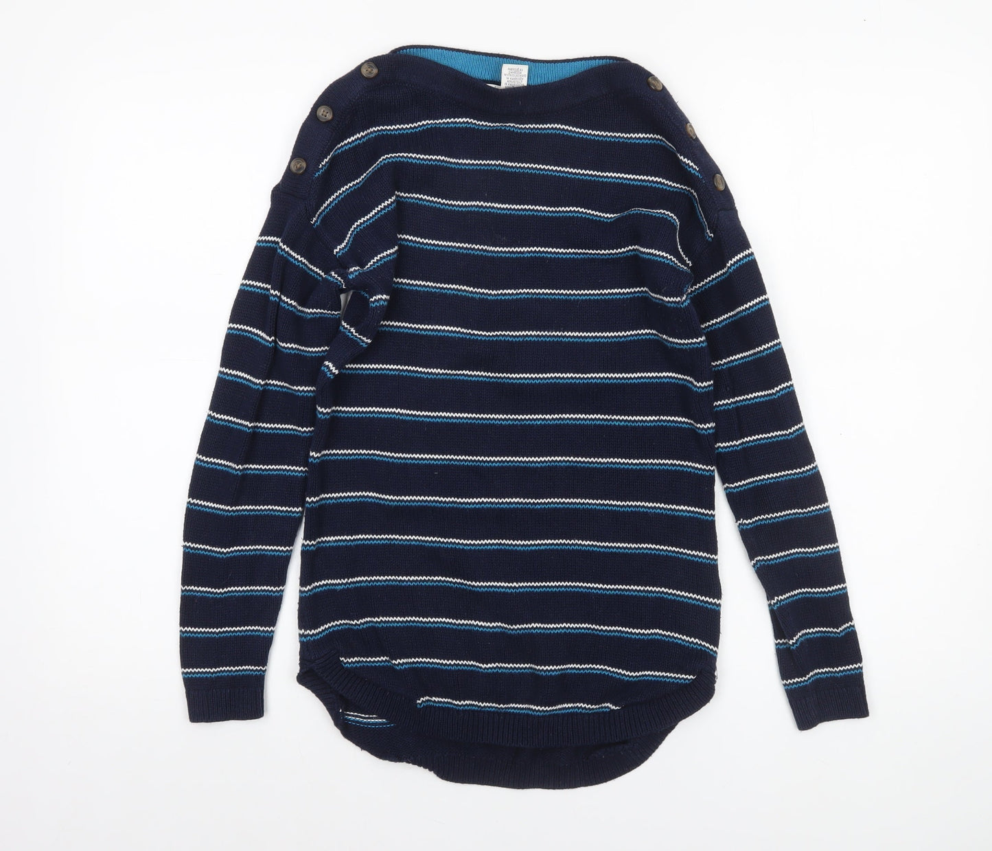 Womens UK Size XS Max Studio Blue Pullover Jumper