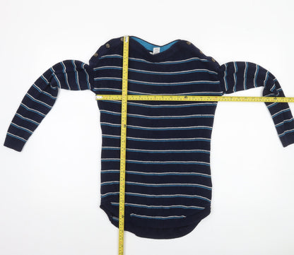 Womens UK Size XS Max Studio Blue Pullover Jumper
