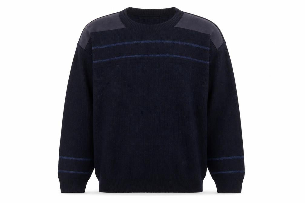 Mens UK Size L EWM Blue Pullover Jumper
