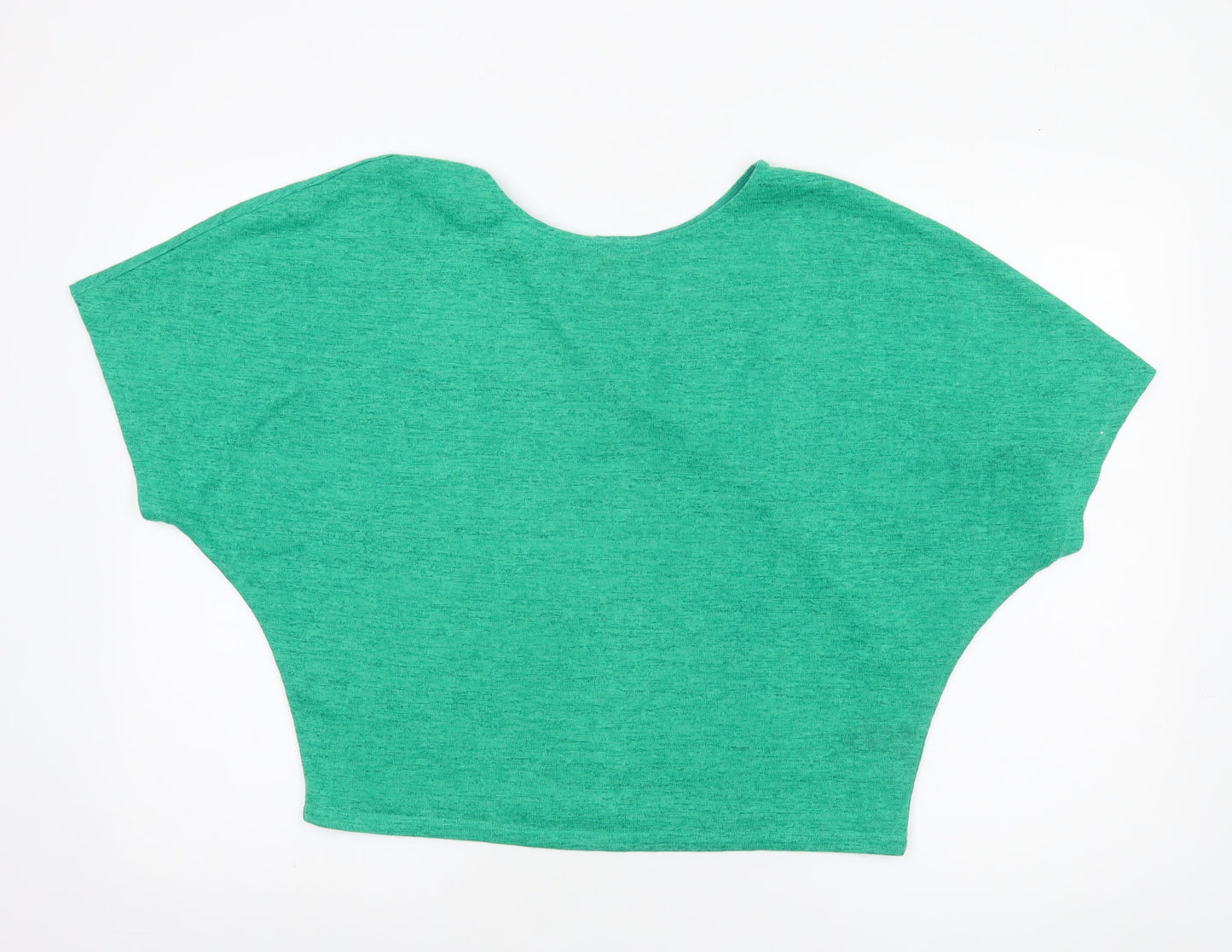 Womens UK Size 12 NEXT Green Cropped T-Shirt