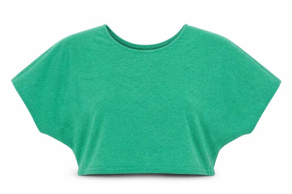 Womens UK Size 12 NEXT Green Cropped T-Shirt