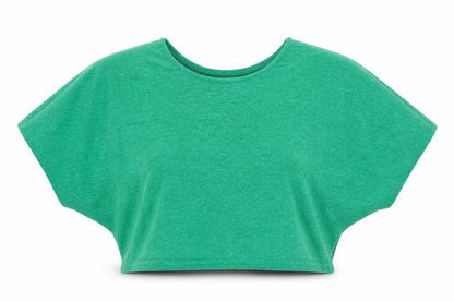 Womens UK Size 12 NEXT Green Cropped T-Shirt