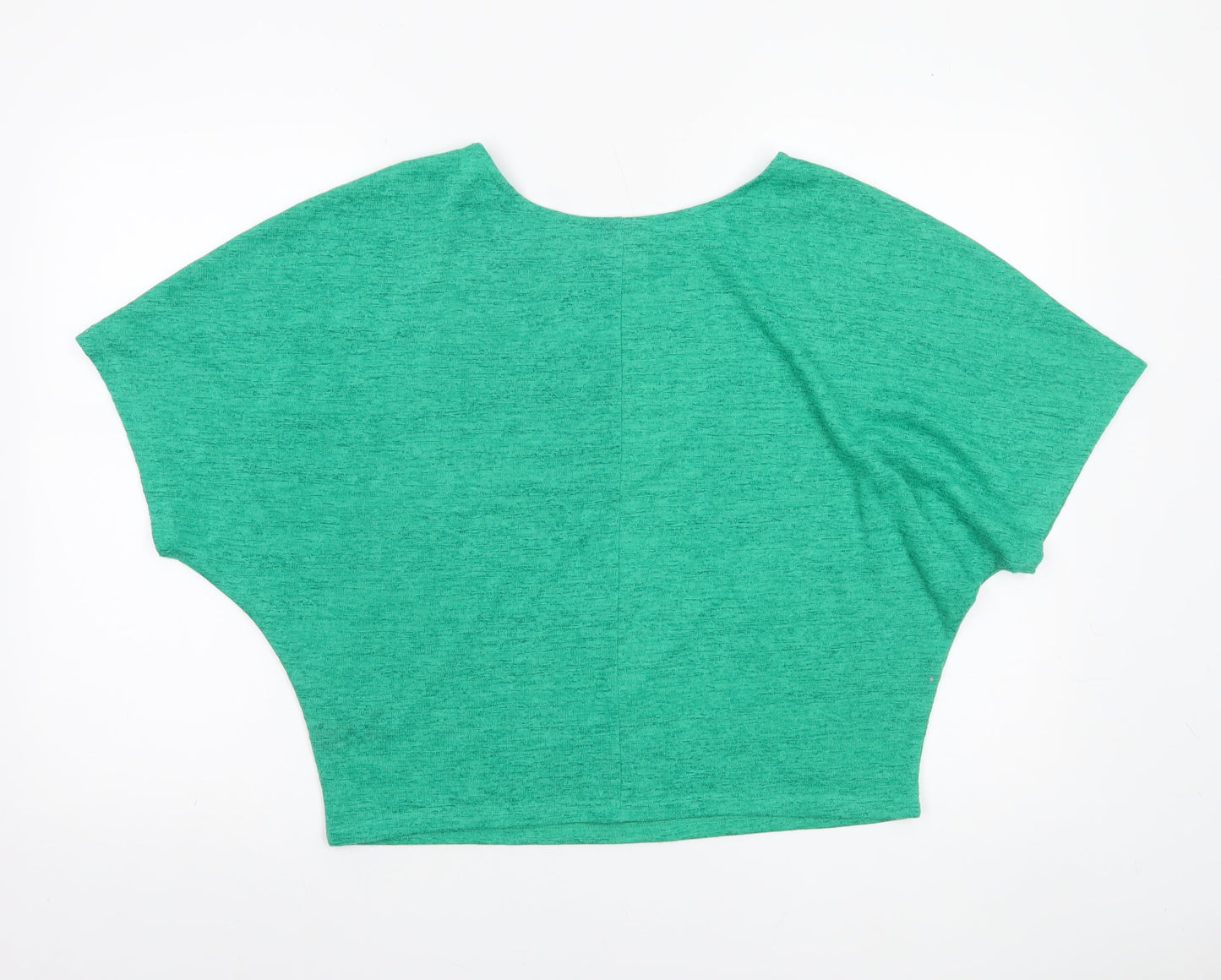 Womens UK Size 12 NEXT Green Cropped T-Shirt