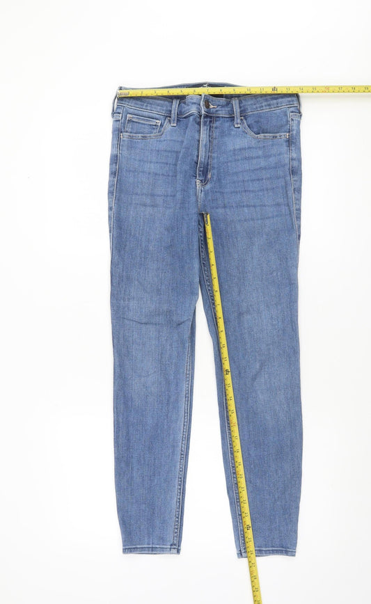 Hollister Women Blue High Rise Super Skinny Jeans Size 8 W27 L27
