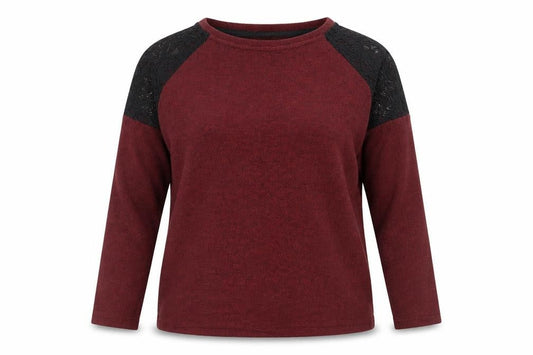Womens UK Size 10 Peacocks Red Basic T-Shirt