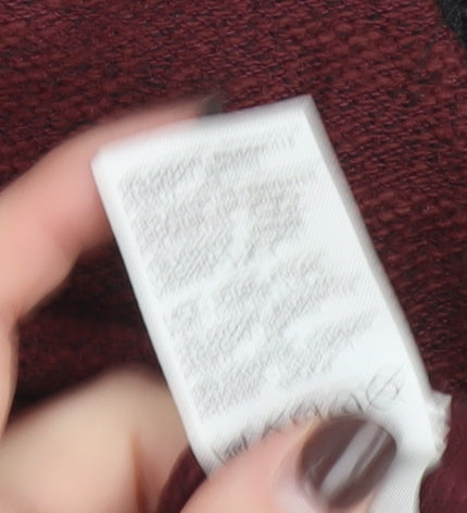 Peacocks Womens Red 3/4 Sleeve Knit Top Size 10