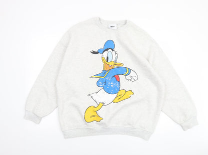 Womens UK Size S Disney Grey Pullover Sweatshirt