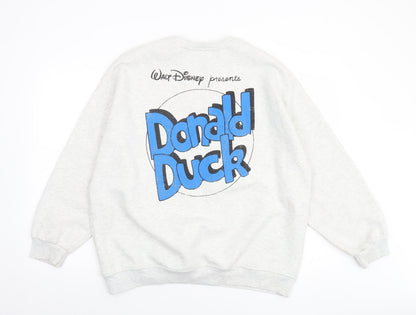 Womens UK Size S Disney Grey Pullover Sweatshirt