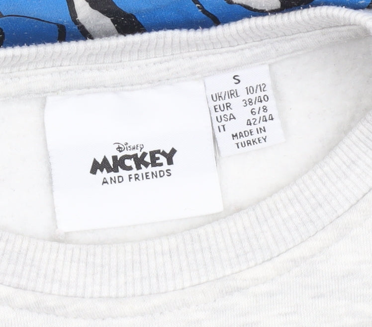 Womens UK Size S Disney Grey Pullover Sweatshirt