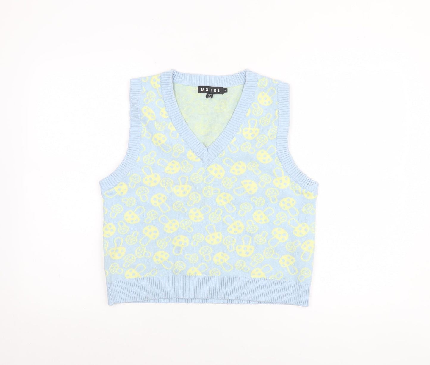 Womens UK Size S Motel Blue Vest Jumper