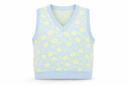 Womens UK Size S Motel Blue Vest Jumper