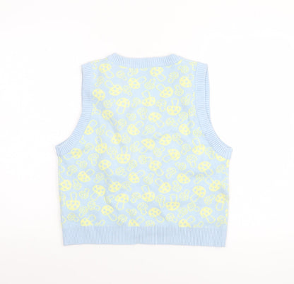 Womens UK Size S Motel Blue Vest Jumper