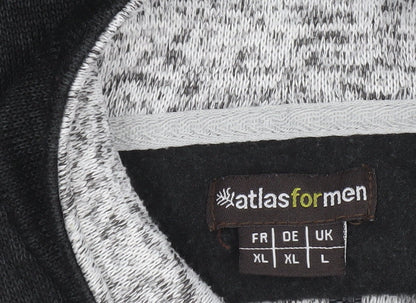 Mens UK Size L Atlas For Men Grey Pullover Sweatshirt